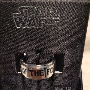 NWT Stainless Steel Star War Ring - Darth Vader